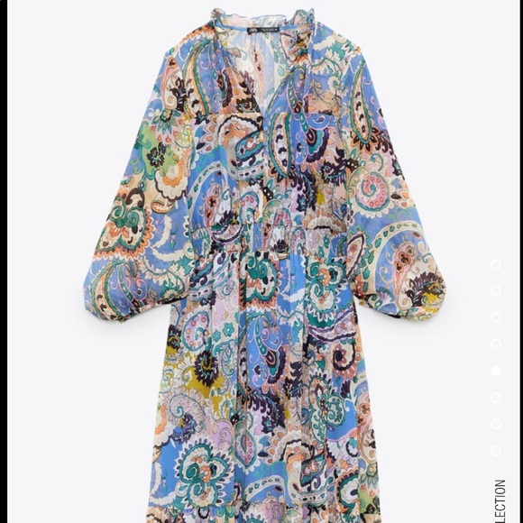 Printed Midi Dress - Picture 1 of 3